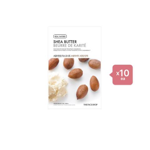 THE FACE SHOP - Real Nature Face Mask - Shea Butter - 1pc (10ea) Set THE FACE SHOP - Real Nature Face Mask - Shea Butter - 1pc (10ea) Set