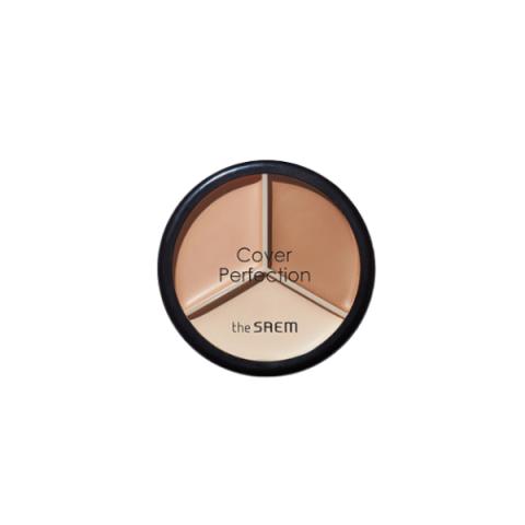 The Saem - Cache-cernes triple pot Cover Perfection - 4.5g*3 - 02... The Saem - Cache-cernes triple pot Cover Perfection - 4.5g*3 - 02...