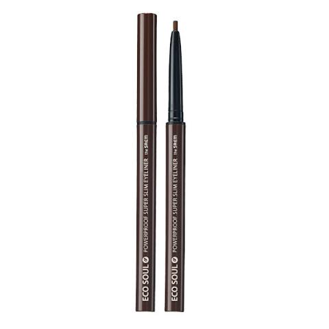 The Saem - Eye-liner ultra mince Eco Soul Powerproof - BR01 Thrill The Saem - Eye-liner ultra mince Eco Soul Powerproof - BR01 Thrill