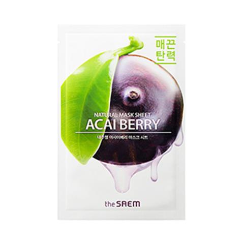 The Saem - Feuille de masque naturel - Acaiberry - 1pièce