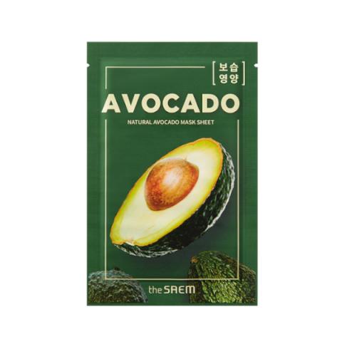The Saem - Feuille de masque naturel - Avocado - 1pièce The Saem - Feuille de masque naturel - Avocado - 1pièce