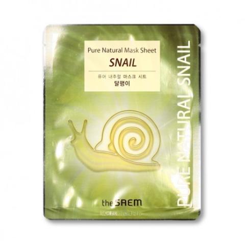 The Saem - Feuille de masque naturel pur - Snail - 1pièce