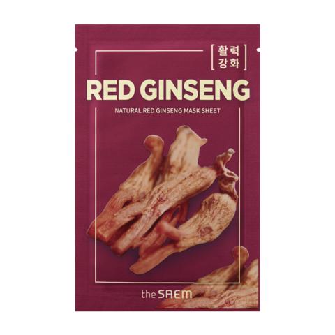 The Saem - Feuille de masque naturel - Red Ginseng - 1pièce The Saem - Feuille de masque naturel - Red Ginseng - 1pièce