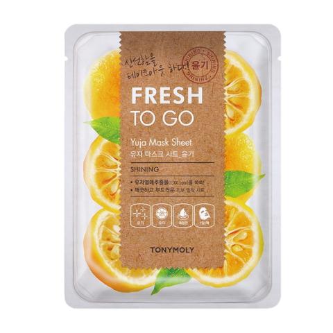 TONY MOLY - Fresh To Go, Feuille de masque - Yuja - 1pièce TONY MOLY - Fresh To Go, Feuille de masque - Yuja - 1pièce