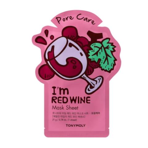 TONY MOLY - I'm Real Feuille de masque - Vin rouge - 21g