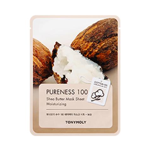 TONY MOLY - Pureness 100, Feuille de masque - Beurre de karité -...