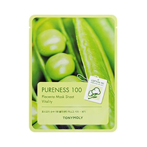 TONY MOLY - Pureness 100, Feuille de masque - Placenta - 1pièce TONY MOLY - Pureness 100, Feuille de masque - Placenta - 1pièce