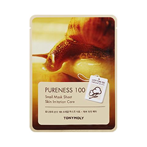 TONY MOLY - Pureness 100, Feuille de masque - Snail - 1pièce