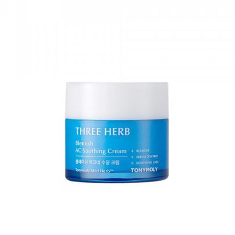TONYMOLY - Crème apaisante anti-imperfections aux trois herbes AC...