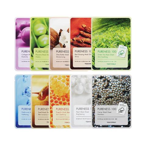 TONYMOLY - Feuille de masque Pureness 100 (saveur aléatoire) -... TONYMOLY - Feuille de masque Pureness 100 (saveur aléatoire) -...