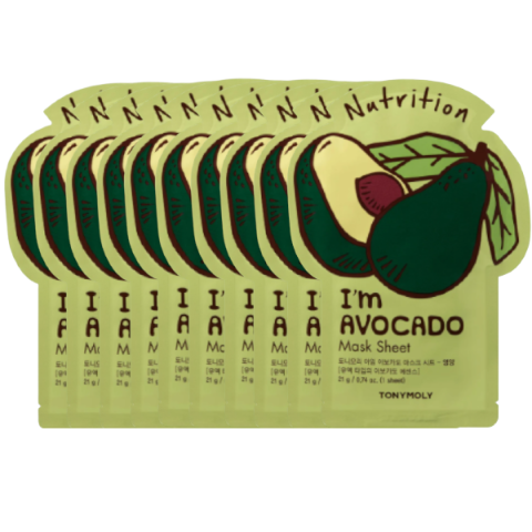 TONYMOLY - I'm Real Mask Sheet - Avocado - 10pièces