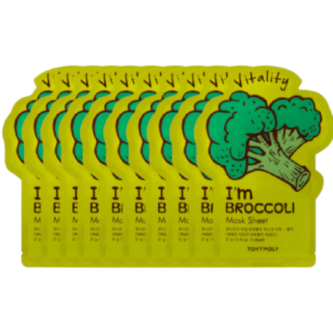 TONYMOLY - I'm Real Mask Sheet - Broccoli - 10pièces