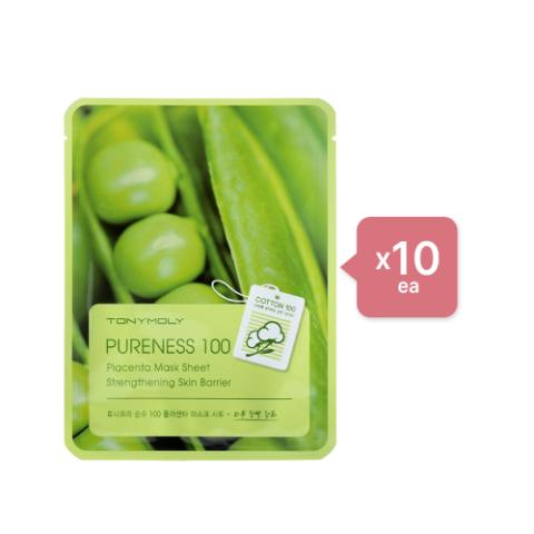 TONYMOLY - Set Feuille de masque Pureness 100 - Placenta (10ea) Set