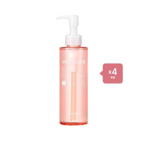 TONYMOLY - Wonder Apricot Deep Cleansing Oil - 190ml (4ea) Set TONYMOLY - Wonder Apricot Deep Cleansing Oil - 190ml (4ea) Set