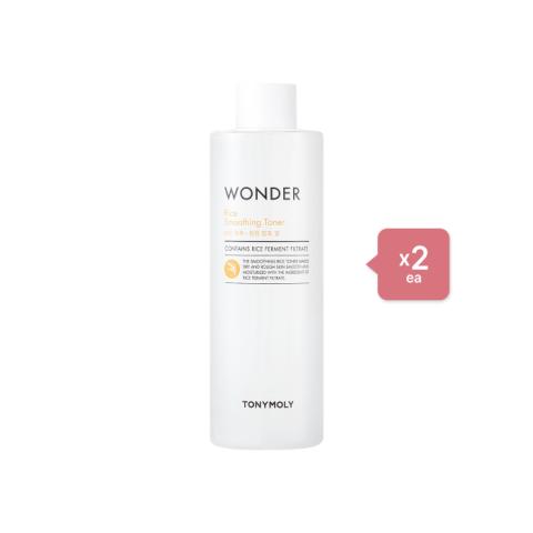 TONYMOLY - Wonder Rice Smoothing Toner - 500ml (2ea) Set TONYMOLY - Wonder Rice Smoothing Toner - 500ml (2ea) Set