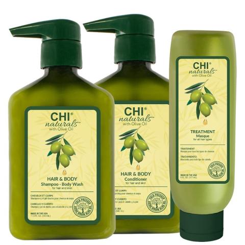 Trio shampooing + conditionneur + masque Naturals CHI Trio shampooing + conditionneur + masque Naturals CHI