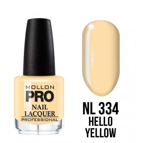 Vernis classique n°334 Hello Yellow Mollon Pro 15ML Vernis classique n°334 Hello Yellow Mollon Pro 15ML