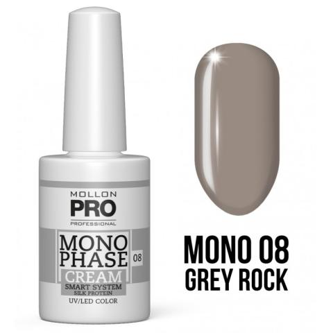 Vernis Monophase n°8 Grey Rock 5-en-1 n°08 uv/led Mollon Pro 10ML Vernis Monophase n°8 Grey Rock 5-en-1 n°08 uv/led Mollon Pro 10ML