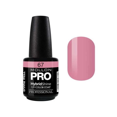 Vernis Semi-Permanent Hybrid Shine Mollon Pro 15ml Rose Borbon - 67