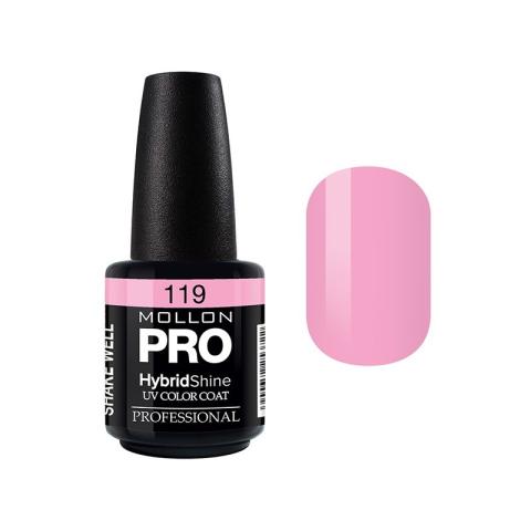 Vernis Semi-Permanent Hybrid Shine Mollon Pro 15ml Sweet Pink - 119 Vernis Semi-Permanent Hybrid Shine Mollon Pro 15ml Sweet Pink - 119