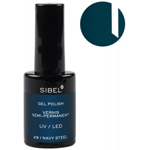 Vernis semi-permanent n°29 Navy Steel Sibel 14ML Vernis semi-permanent n°29 Navy Steel Sibel 14ML