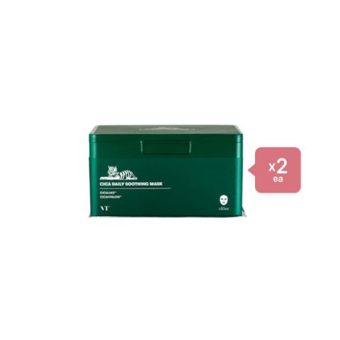 VT - Cica Daily Soothing Mask - 30pcs (2ea) Set VT - Cica Daily Soothing Mask - 30pcs (2ea) Set