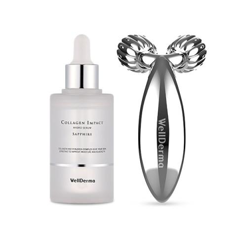 WELLDERMA - Sérum et rouleau de soins de beauté au collagène -... WELLDERMA - Sérum et rouleau de soins de beauté au collagène -...